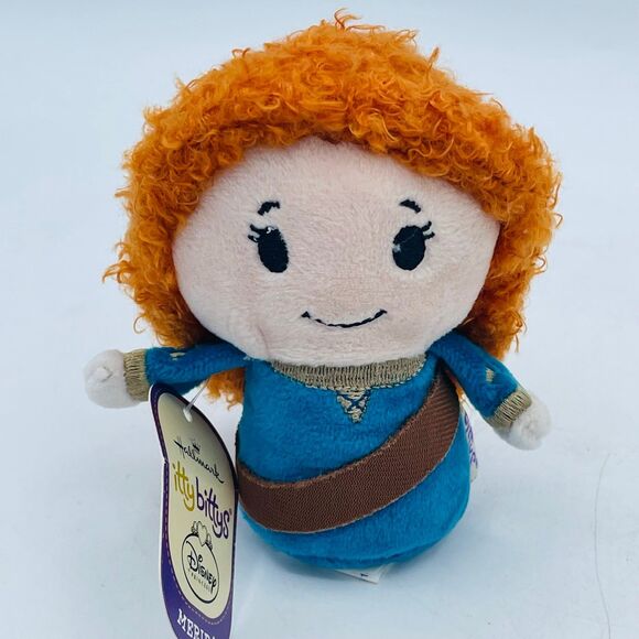 Plush Hallmark DIsney Itty Bittys MERIDA Stuffed Toy 4” Brave 2014 - Picture 2 of 5